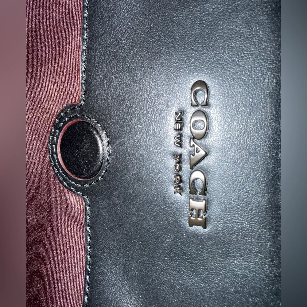 💼 COACH Unisex Structured Brief Signature Logo Calf Leather Bag - Picture 8 of 16